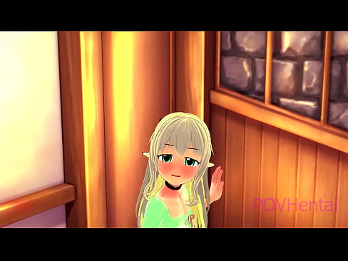 ❤️ (Trap) Elvish mjakazi hukusaidia kunawa uso wako. Ngono